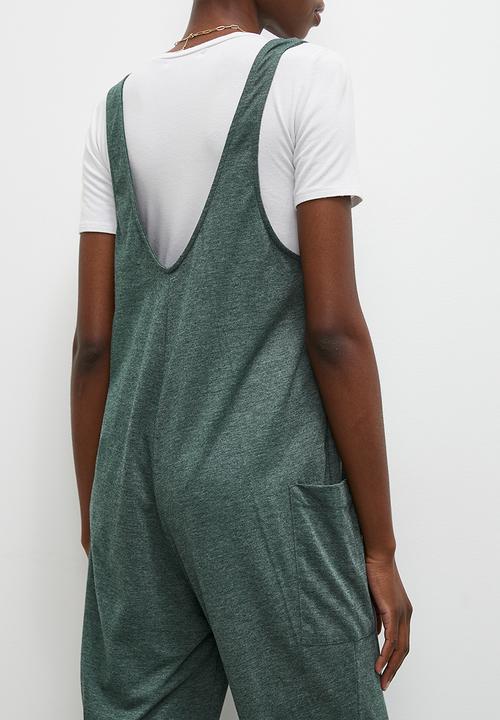 Superbalist - Relaxed knit jumpsuit - olive