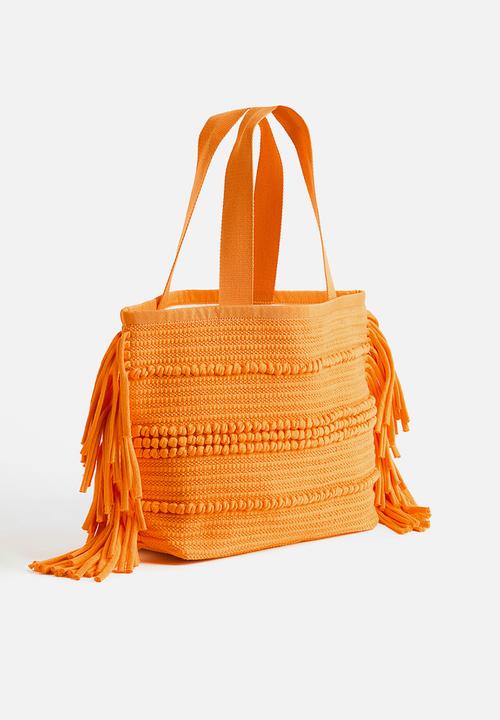 H&M - Fringed shopper - orange