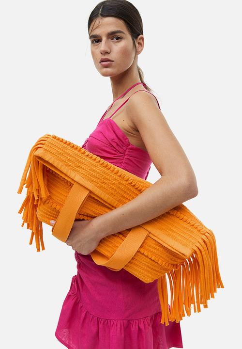 H&M - Fringed shopper - orange