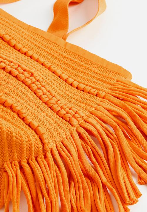 H&M - Fringed shopper - orange
