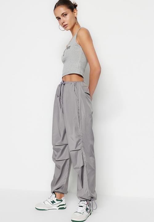 Trendyol - Parachute pants - gray