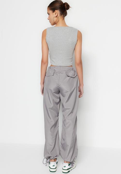 Trendyol - Parachute pants - gray