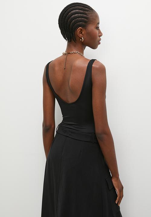 Superbalist - Double scoop bodysuit - black
