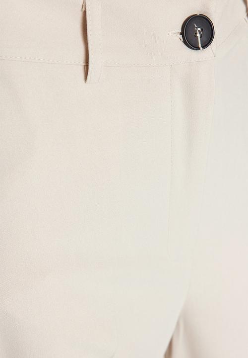 Trendyol - High rise wide leg trousers - beige