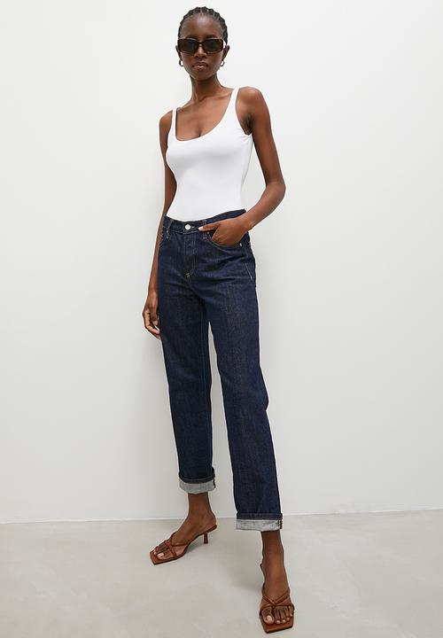 Superbalist - Double scoop bodysuit - white