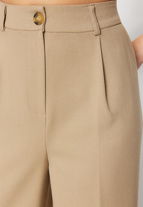 Trendyol - Wide leg trousers - beige