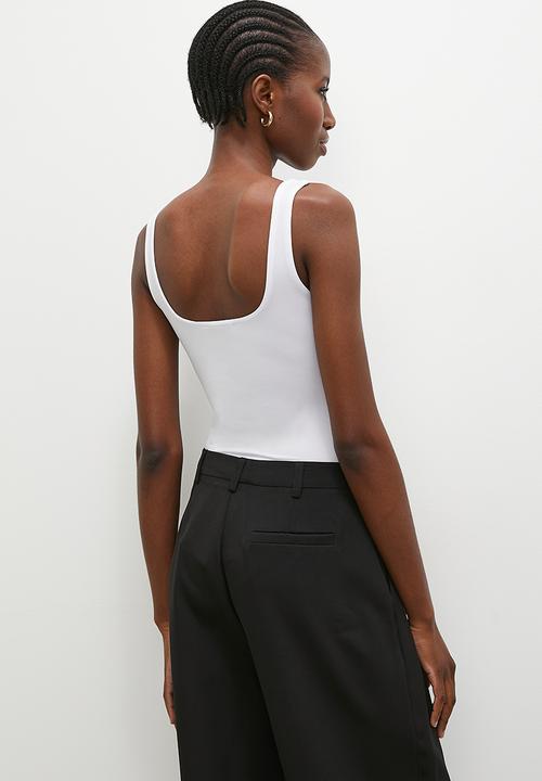 Superbalist - Square neck vest - white