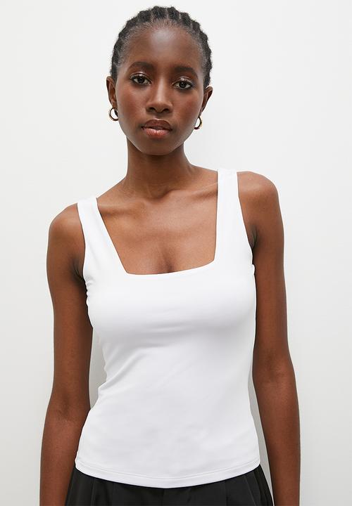 Superbalist - Square neck vest - white