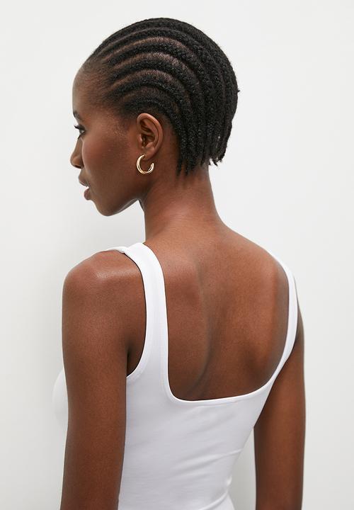 Superbalist - Square neck vest - white