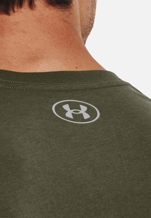 Under Armour - Ua team issue wordmark short sleeve - od green/halo gray/pewter