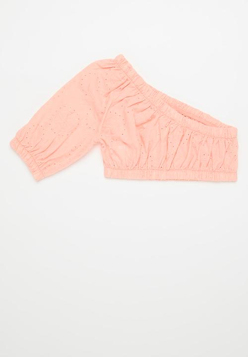 Pop Candy - Puff sleeved top - shell pink