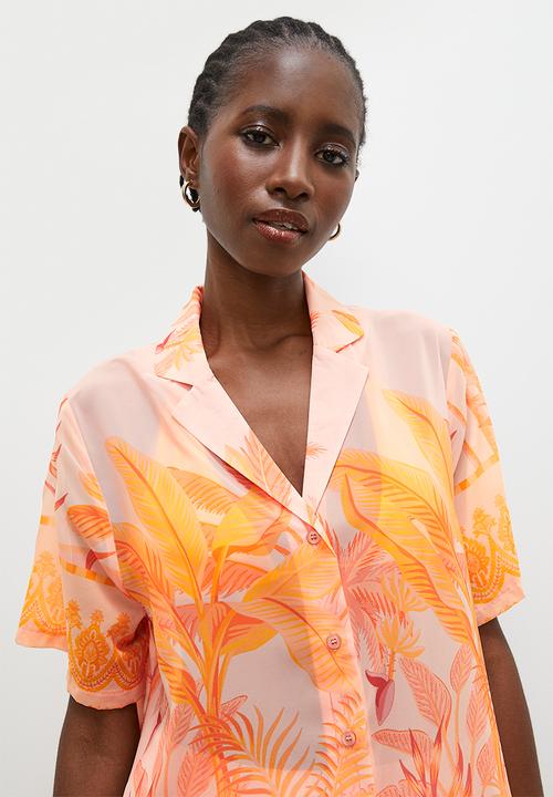 Superbalist - Short sleeve cover up - print