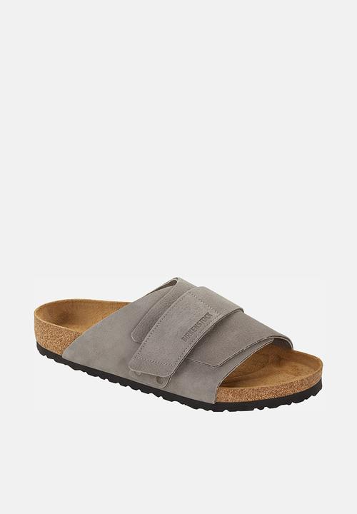 Birkenstock - Kyoto nubuk leather regular - desert buck whale gray