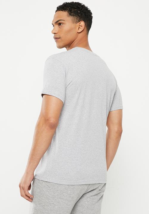 NBA - Men's core badge print T-shirt - NBA -  grey-melange