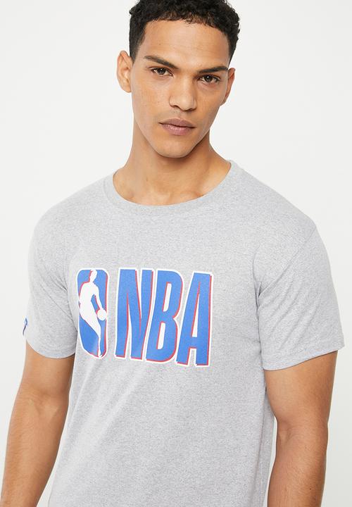 NBA - Men's core badge print T-shirt - NBA -  grey-melange