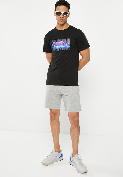 NBA - NBA fashion neon print tee - black