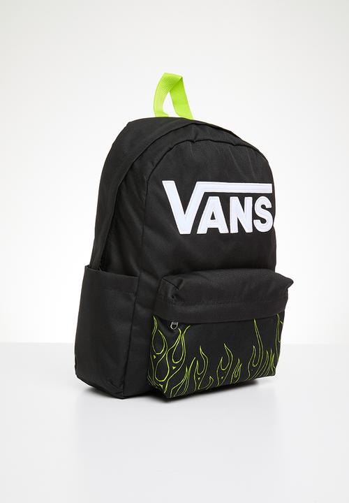 Vans - New skool backpack - black/lime green