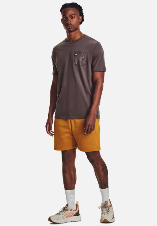 Under Armour - Ua elevated core pocket short sleeve - ash taupe/pewter