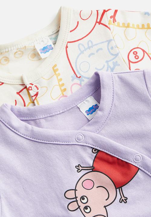 H&M - 2-Pack printed pyjamas - light purple peppa pig