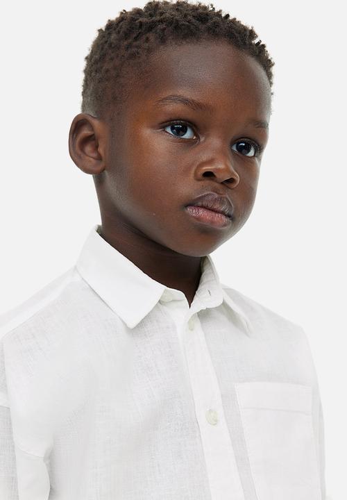 H&M - Long-sleeved shirt - white