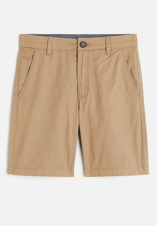 H&M - Cotton chino shorts - beige