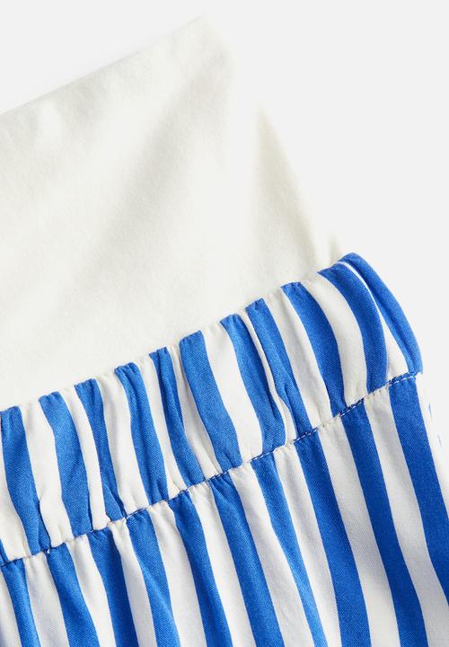 H&M - Mama pull-on shorts - bright blue striped