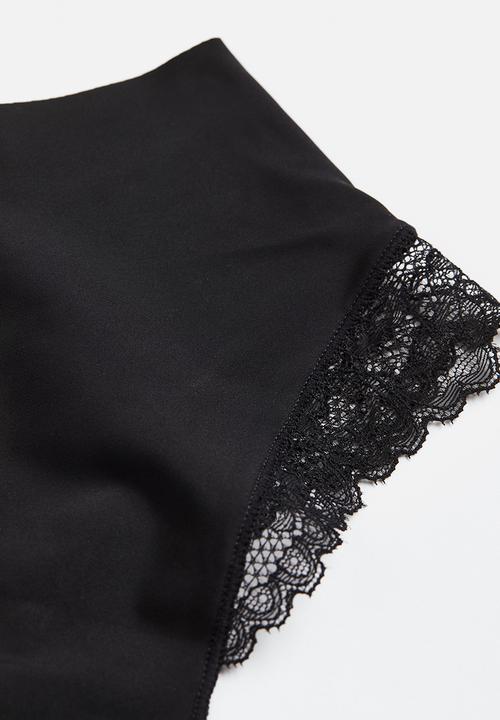 H&M - 2 Pack light shaping thong briefs - black