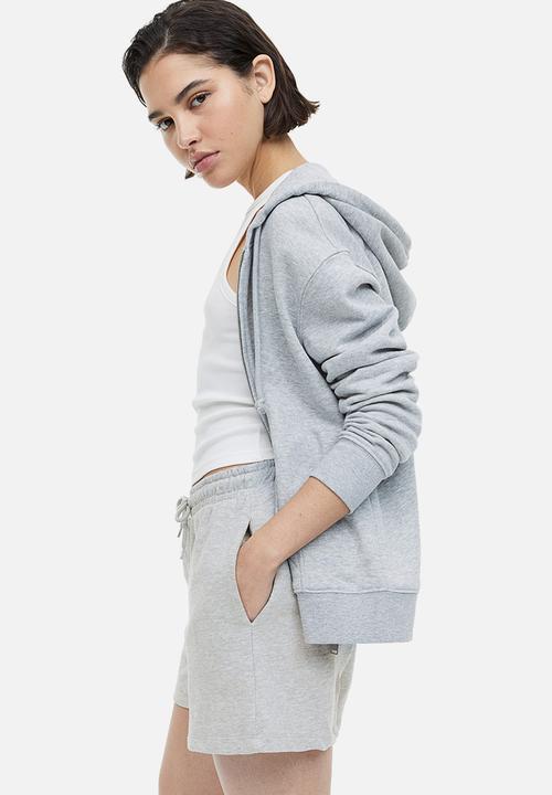 H&M - Sweatshirt shorts - light grey marl 