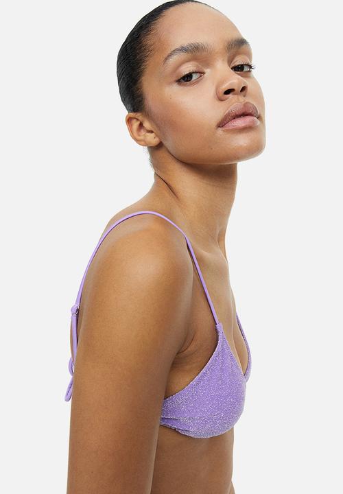 H&M - Padded triangle bikini top - purple