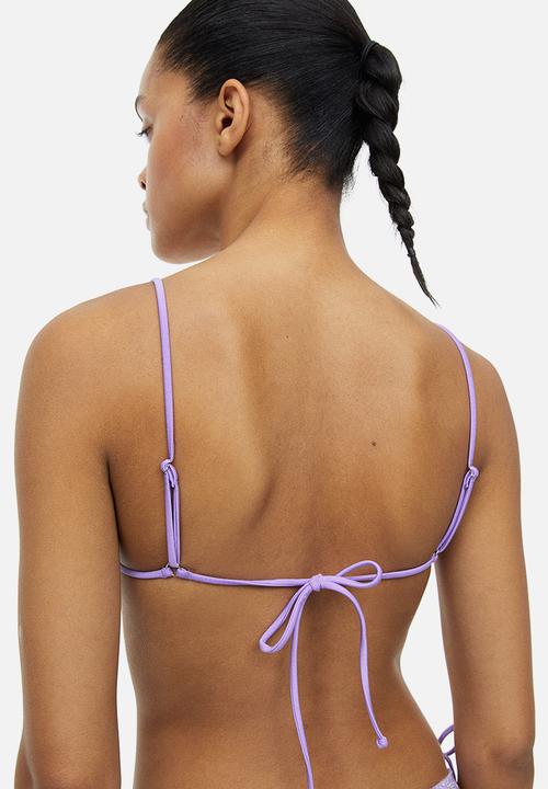 H&M - Padded triangle bikini top - purple