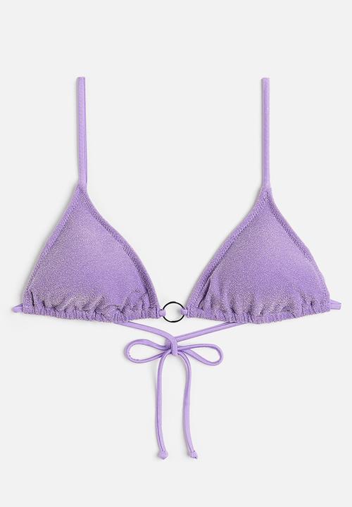 H&M - Padded triangle bikini top - purple