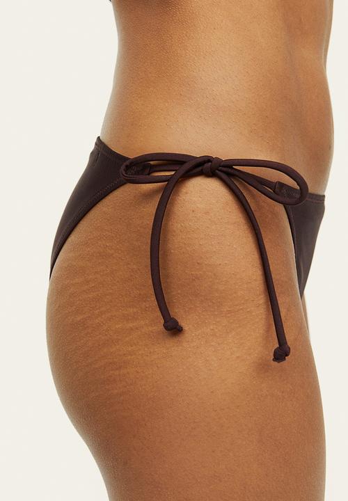 H&M - Tie tanga bikini bottoms - dark brown