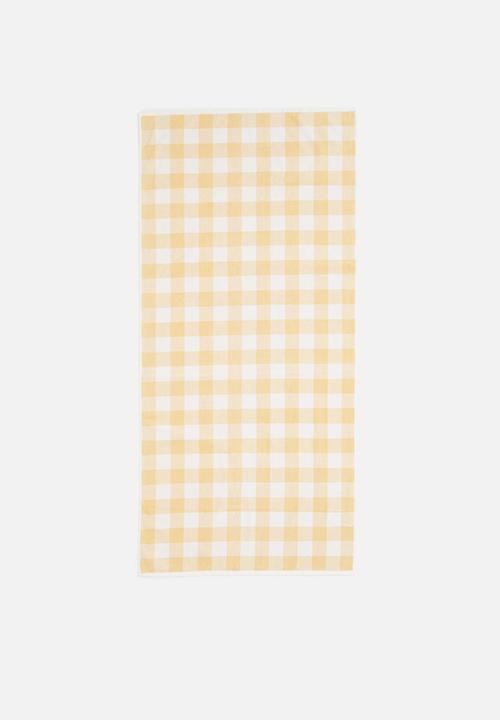Linen House - Flinders Towel - lemon