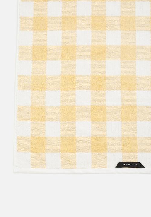 Linen House - Flinders Towel - lemon