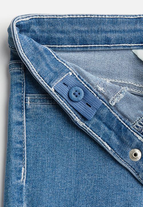 H&M - Superstretch denim shorts - denim blue