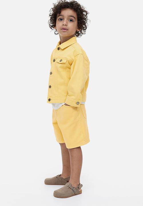 H&M - Loose fit denim shorts - yellow