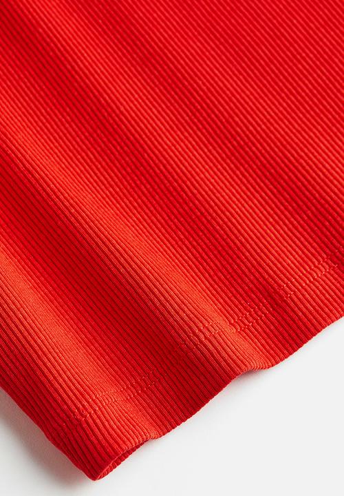 H&M - Cropped vest top - red