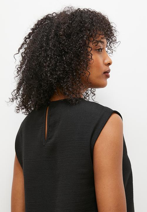 edit - Basic woven shell - black