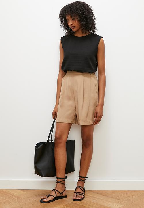 edit - Basic woven shell - black
