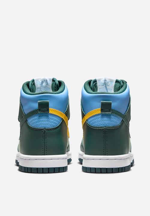 Nike - Nike dunk high - deep jungle/university gold-light silver