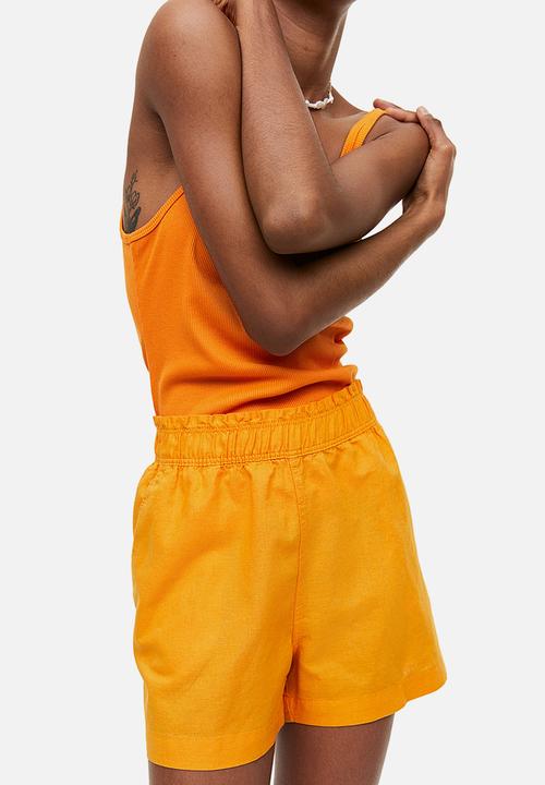 H&M - Linen shorts - orange
