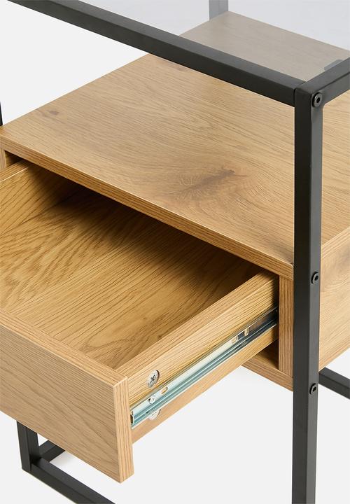 Sixth Floor - Randolf bedside table - black & natural