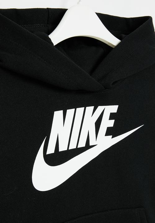 Nike - Nkg club fleece high low po - black