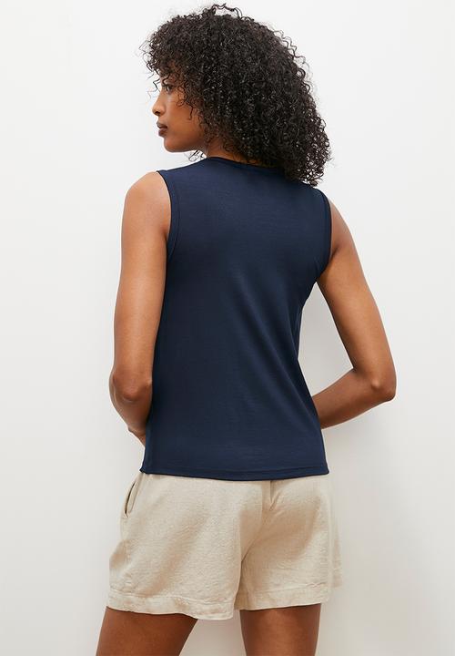 edit - Basic Vest -  navy