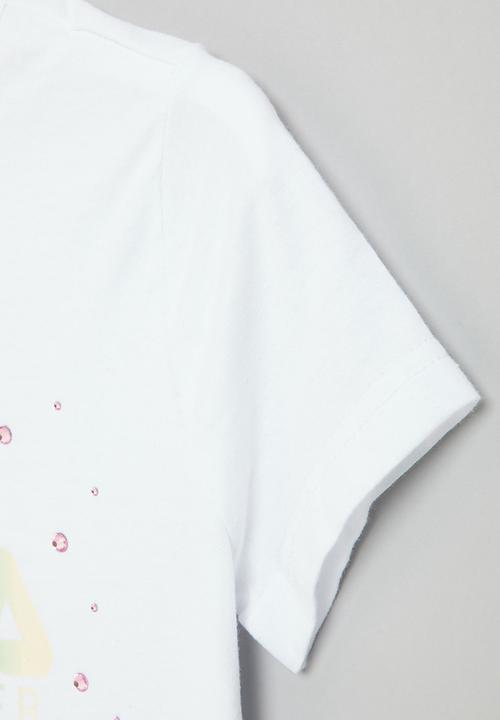 FILA - Harlow short sleeve tee - white & sage