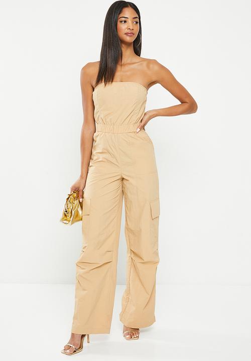 SISSY BOY - Cargo jumpsuit - stone