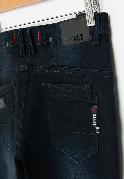 SOVIET - Boys fashion skinny denim - double dip