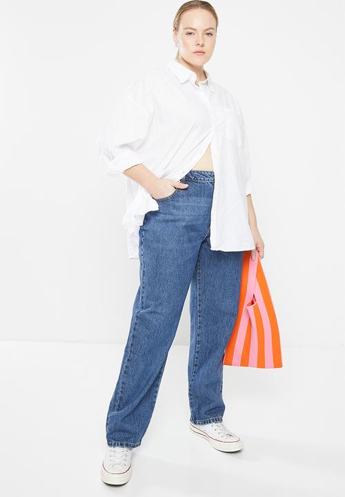 Cotton On - Plus long straight jean - misty blue 