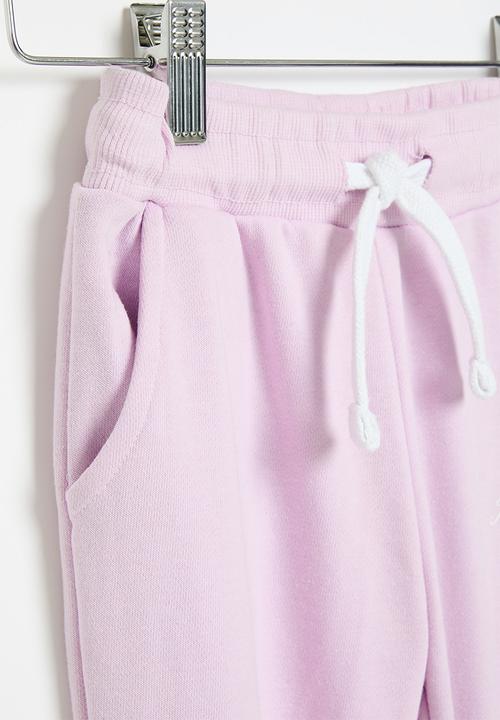 MINOTI - Girls basic flecee jogpant - lilac