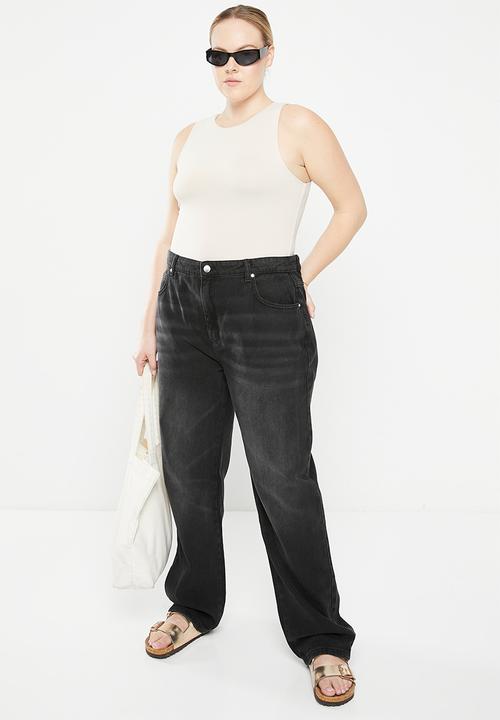 Cotton On - Plus long straight jean - black pepper